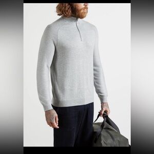 Ted baker London half zip funnel neck sweater mens 6 medium